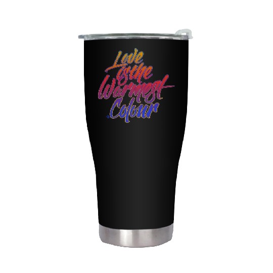 Love is the Warmest color | graffiti style Art Stainless Steel Tumblers