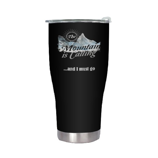 Hiking Mountain is Calling Hike Vintage Stainless Steel Tumblers