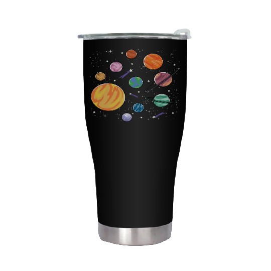 Solar System Planets Science Space Boys Girls Stainless Steel Tumblers