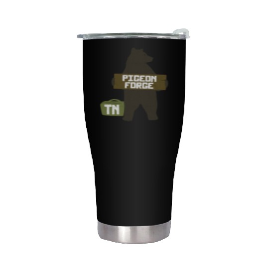 Pigeon Forge Tennessee Great Smoky Mountains Bear Stainless Steel Tumblers