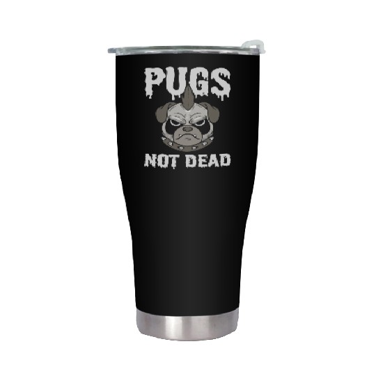 Cute Pug Animal Person Stainless Steel Tumblers