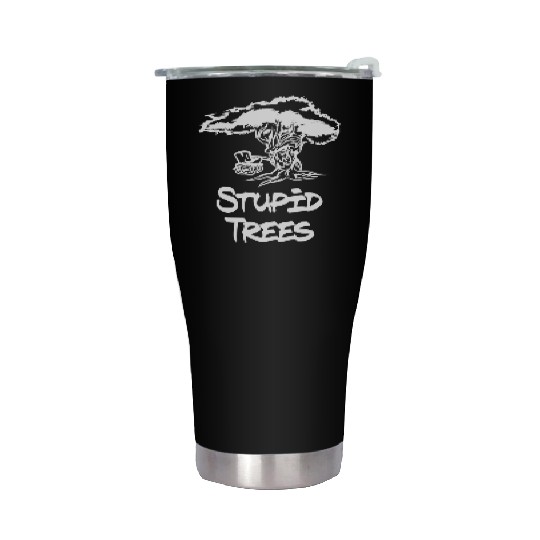 Stupid Trees Disc Golf Stainless Steel Tumblers