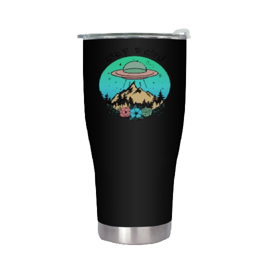 Stay Weird UFO Stainless Steel Tumblers