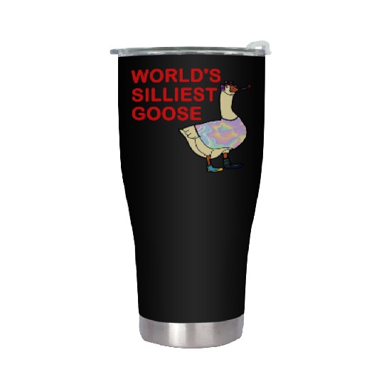 World's Silliest Goose Stainless Steel Tumblers