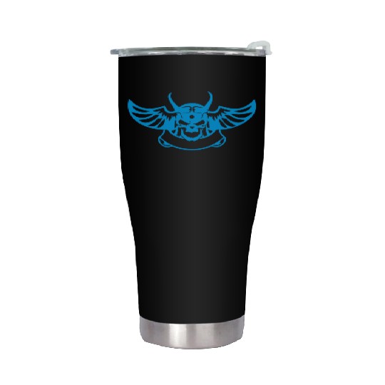 angry bird skull Stainless Steel Tumblers