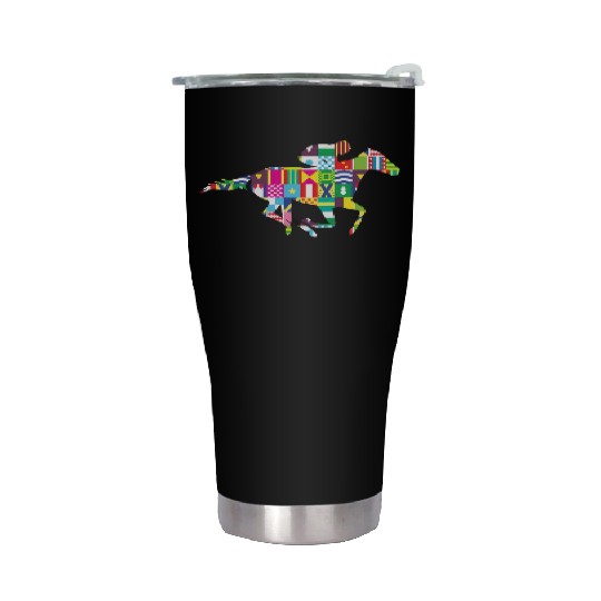 Kentucky Horse Racing Silks Stainless Steel Tumblers