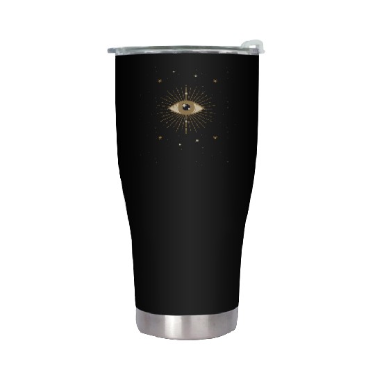 All Seeing Eye Astrology Mystic Tarot Witchy Stainless Steel Tumblers