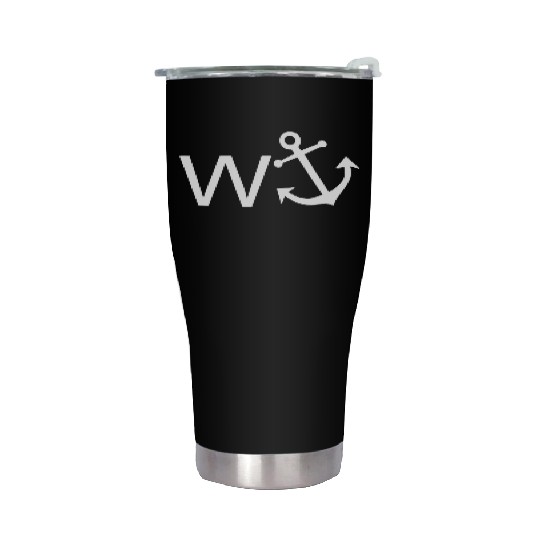 W Anchor Wanker Jerk Slang Stainless Steel Tumblers