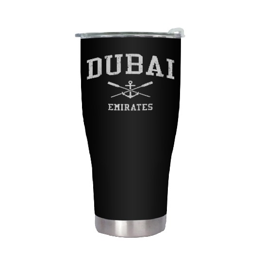 Dubai Crossed Oars Boat Anchor Sports Stainless Steel Tumblers
