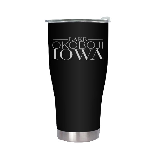 Lake Okoboji Iowa Stainless Steel Tumblers