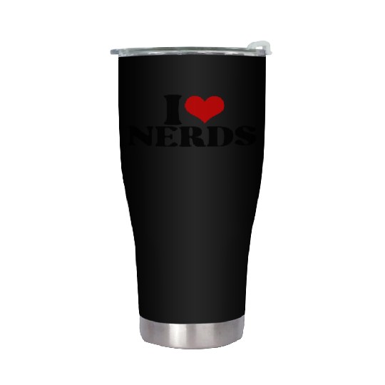 i love nerds Stainless Steel Tumblers