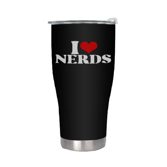 i love nerds Stainless Steel Tumblers