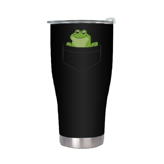 Frog In A Pocket Pocket Frog Stainless Steel Tumblers