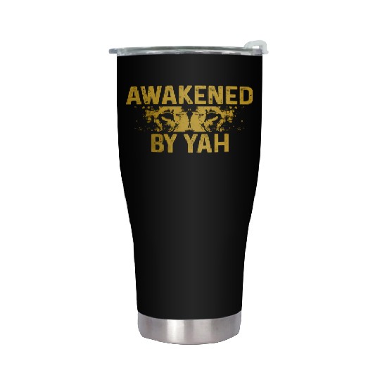 Israelite Hebrew Awakened By Yah Israel Lion Of Ju Stainless Steel Tumblers