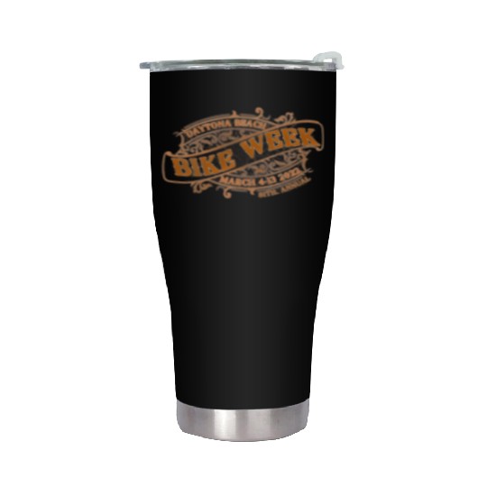 Daytona Beach Bike Week 2022 Front And Back Stainless Steel Tumblers