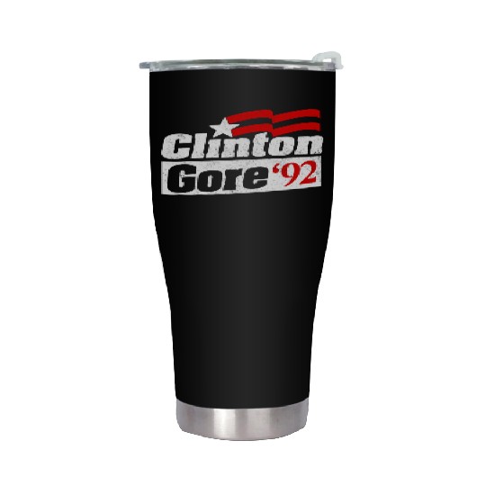 Clinton Gore Bill Clinton 92 Elect Stainless Steel Tumblers
