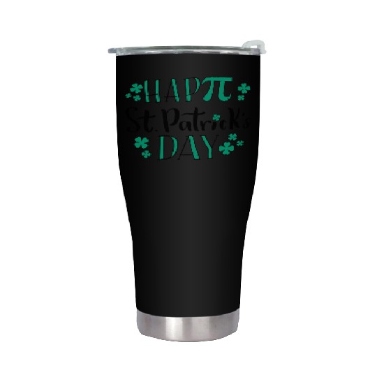 Pi Math Teacher Happy St PatricDay Stainless Steel Tumblers
