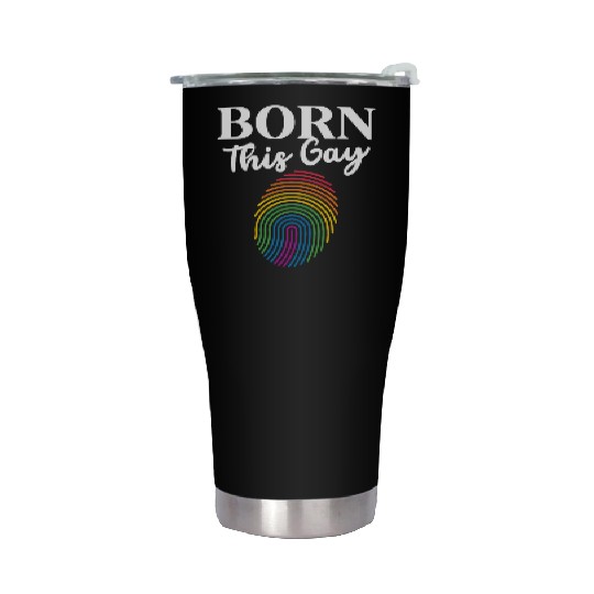 Born This Gay Sexual Diversity Gay Pride LGBTQ Stainless Steel Tumblers