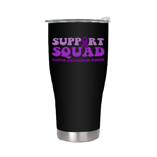 In May We Wear Purple Lupus Awareness Month Stainless Steel Tumblers