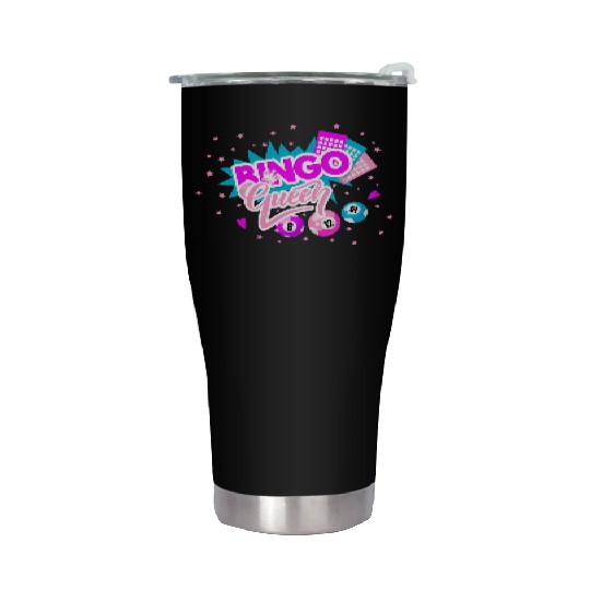 Bingo Queen Pocket Balls Fun Stainless Steel Tumblers