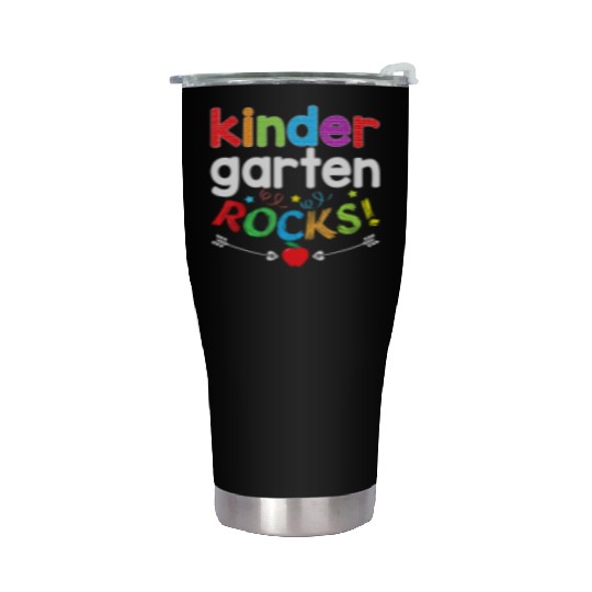 Kindergarten Rocks Back To School Kid Teacher Stud Stainless Steel Tumblers