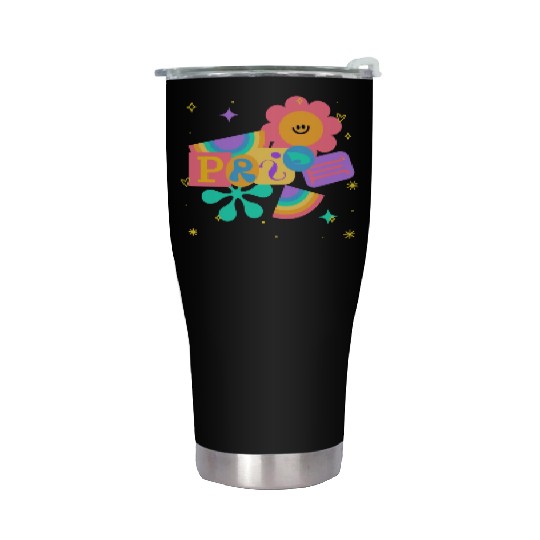 Gay Pride Gay Pride Ally LGBT Pride Rainbow Stainless Steel Tumblers