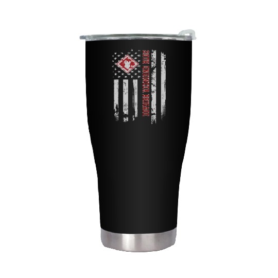 20Th Engineer Brigade Veteran Usa Flag Veterans Stainless Steel Tumblers