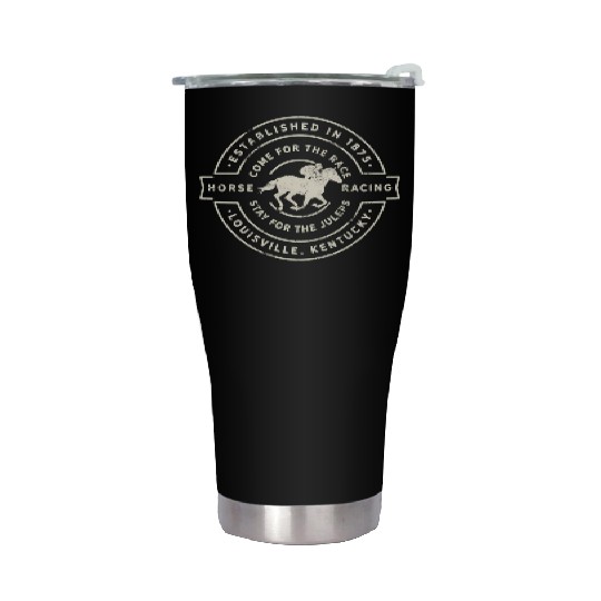 Derby Day Kentucky Horse Racing And Mint Juleps Stainless Steel Tumblers