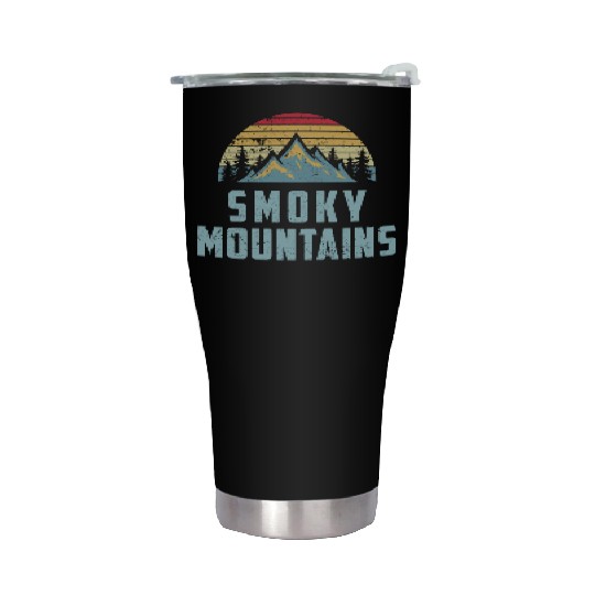 Retro Great Smoky Mountains National Park Stainless Steel Tumblers