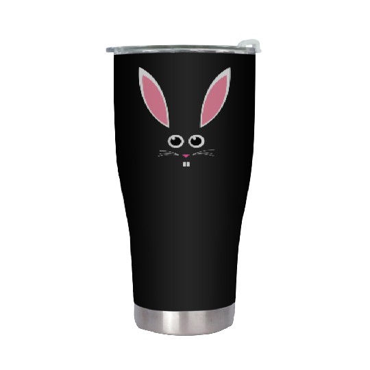 Easter Bunny Face Stainless Steel Tumblers