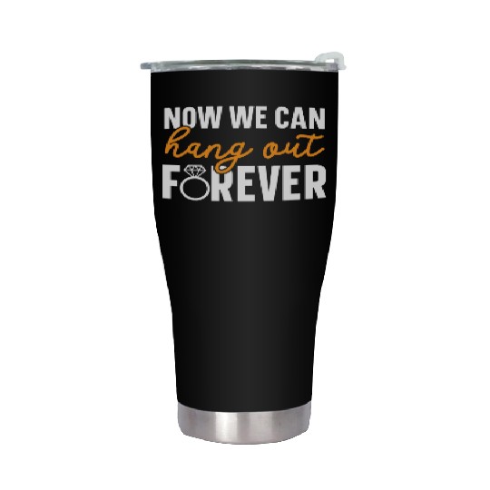 Bride And Groom Wedding Day Marriage Just Married Stainless Steel Tumblers