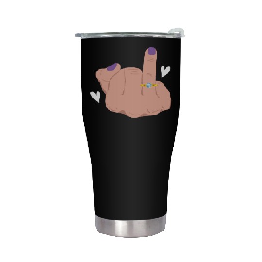 Bride And Groom Wedding Day Marriage Just Married Stainless Steel Tumblers