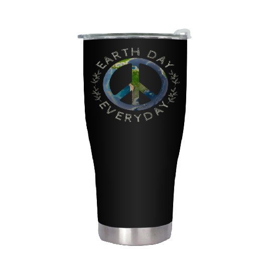 Earth Day Everyday World Global Peace On Earth Stainless Steel Tumblers