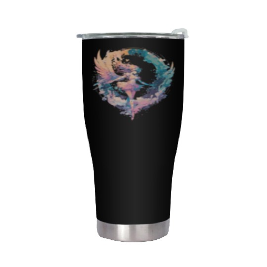 Watercolor Fairy Girls Fairycore Pastel Goth Butte Stainless Steel Tumblers