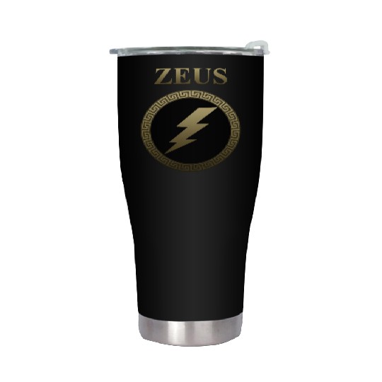 Zeus Ancient Greek God Thunderbolt Stainless Steel Tumblers
