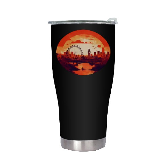London Skyline Stainless Steel Tumblers