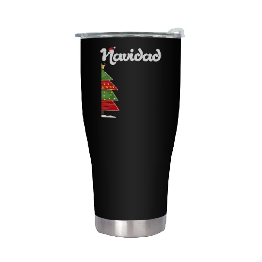Feliz Navidad Spanish Ugly Stainless Steel Tumblers