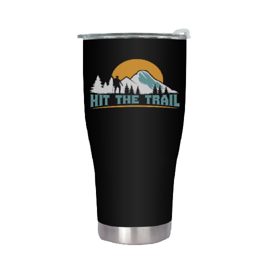 Hit the Trail Mountaineers Wanderlust Hiking Stainless Steel Tumblers