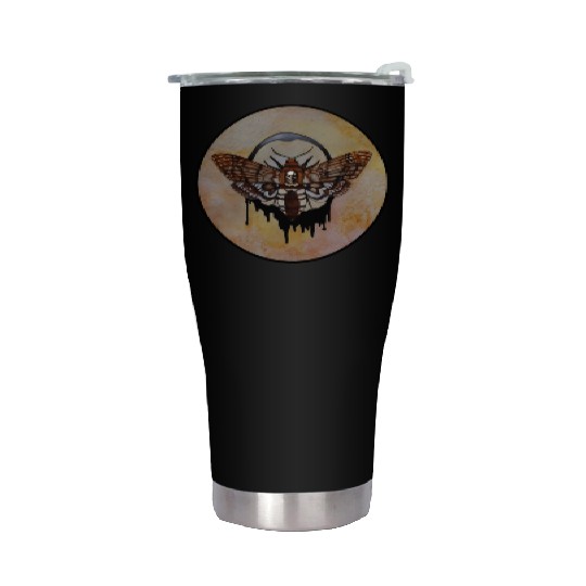 Death'S Head Hawk Moth Stainless Steel Tumblers