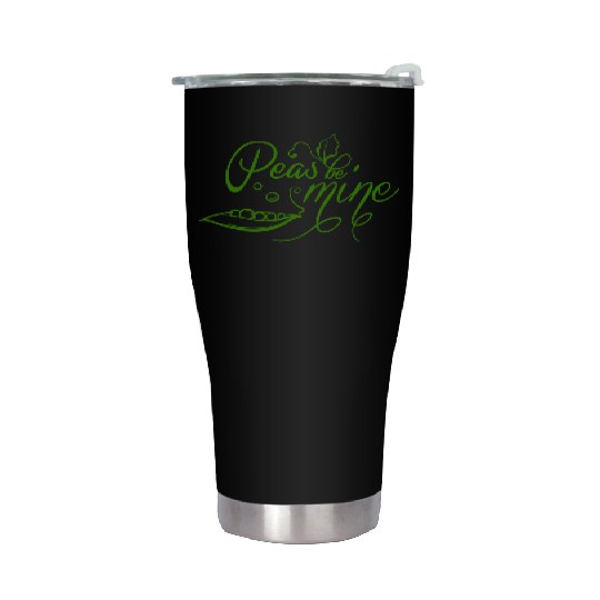 Cute Love Engagement And Wedding Quotes With Peas Stainless Steel Tumblers