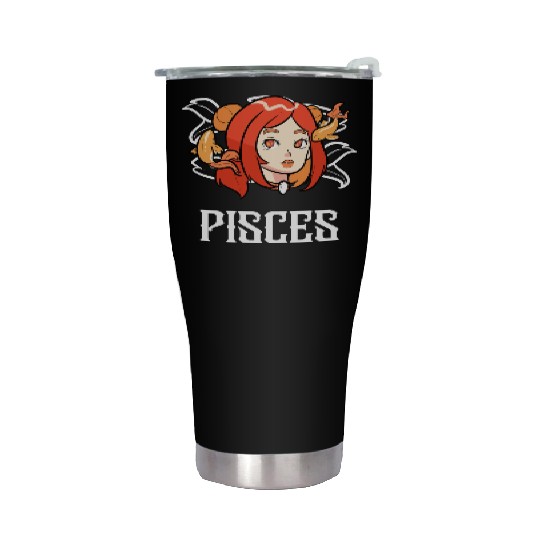 Pisces Horoscope Astrology Tarot Card Star Sign Stainless Steel Tumblers