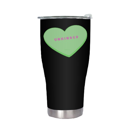 unhinged conversation heart Stainless Steel Tumblers
