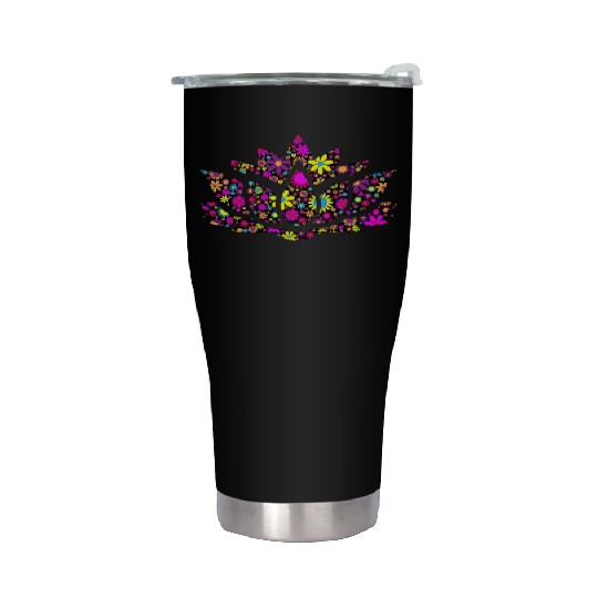 Lotus silhouette Stainless Steel Tumblers