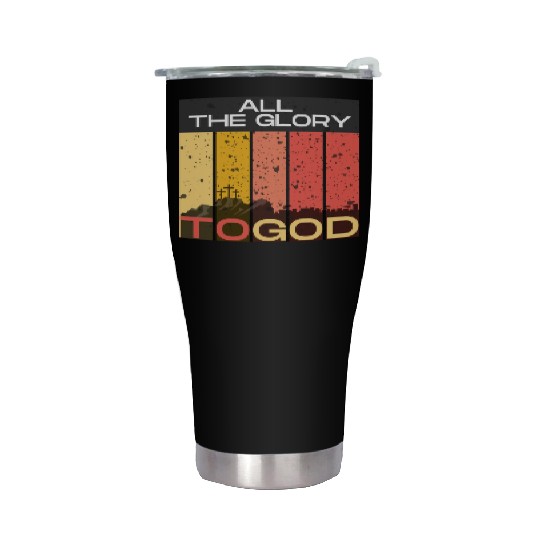 All The Glory to God Stainless Steel Tumblers