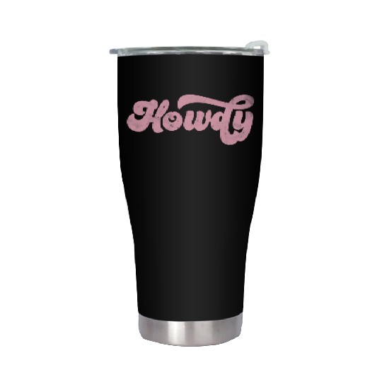 Howdy Rodeo Western Cory Southern Cowgirl Stainless Steel Tumblers