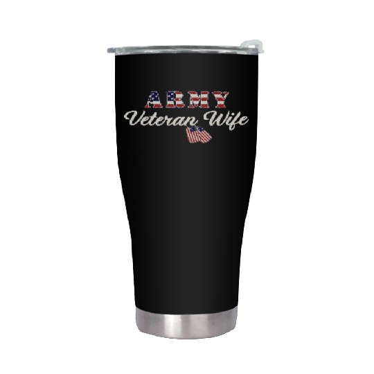 US Army Veteran Wife Stainless Steel Tumblers