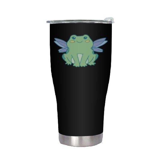 Cottagecore Cottage Core Frog Fairycore Goblincore Stainless Steel Tumblers
