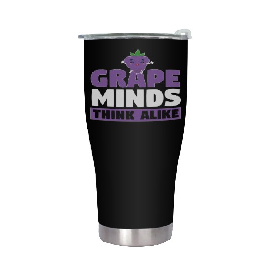 Grape Minds Think Alike Stainless Steel Tumblers