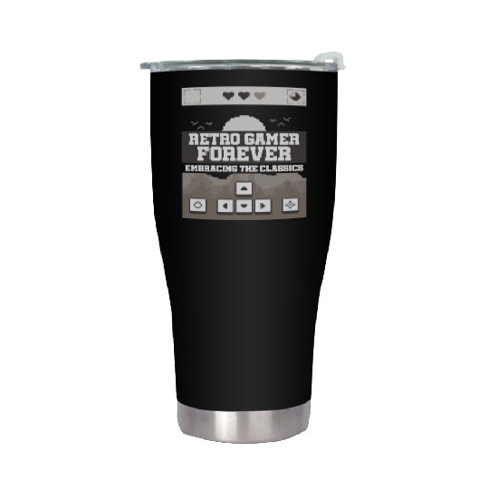 Retro Gamer Forever Embracing the Classic Stainless Steel Tumblers