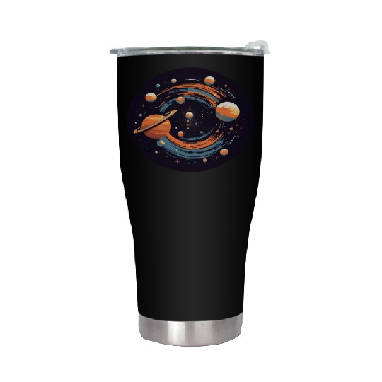 Universe Solar System Planets Stainless Steel Tumblers